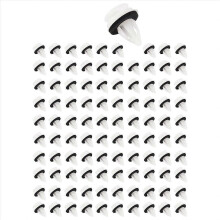 100Pcs 51418224768 Plastic Rivets Clip for- E46 E53 E90 E91 E70 Door Panel Auto Fasteners Trim Panel