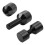 2 Hole Flange Alignment Pin Anodized Black Oxide Finish 6061 Aluminum 6