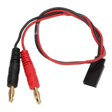 Cable adaptador Banana macho a Futaba hembra de 4,0 mm para carga de bater??as LiPo con cable de 22 AWG (KST-030)