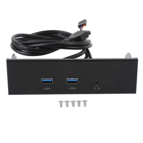 USB3.2 GEN1 Front Panel 5.25 Inch 3 Port 19 Pin Optical Drive Front Panel Hub Adapter for Win 7 8 10 11 2003 for LINUX 1