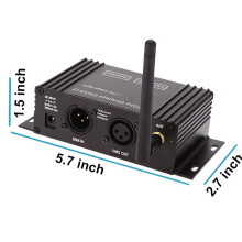 2.4G Wireless DMX 512 Controller Transmitter Receiver LCD Display Power Adjustable Repeater Lighting Controller