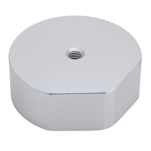 Satellite Tripod Mount Adapter Universal Aluminum Alloy 1/4 Inch Threaded Satellite Tripod Conversion Adapter for Rectangular Dish Silver 1