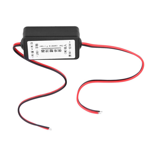 12V DC Car Rear View Camera Power Relay Capacitor Filter Rectifier