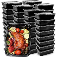 50-Pack Meal Prep Containers Reusable To-Go Food Containers Plastic Bento Boxes Food Storage Lunch B