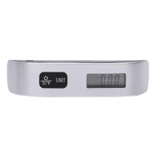 Digitale Gepäckwaage mit LCD-Anzeige, max. 50 kg Tragkraft, Kofferwaage mit Haken, tragbare Handgepäckwaage für Reisen