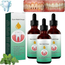3 PCS DentiZen Gum Drops, Gum Relief Drops, Natural Gum Liquid Drops Mouthwash,