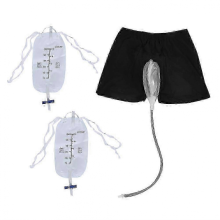 Bolsa de orina masculina, pantalón suave para incontinencia, portátil, a prueba de fugas, compatible con hombres de 25 a 26 años.