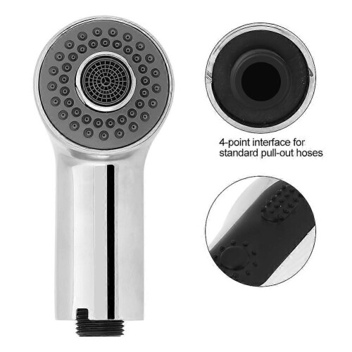 Replace Chrome Kitchen Tap Pullout Spray Shower Head Faucet Sink Bathroom 2