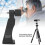 Datyson Metal Durable Black 1/4 Inch Screw Binocular Adapter Telescope Bracket Tripod Connecting Accessory 5