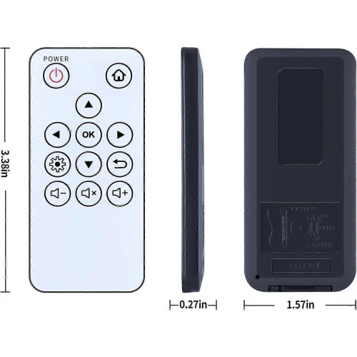 Replacement Remote Control fit for ViewSonic M1 mini Plus Pocket Cinema Projector VS18039 1