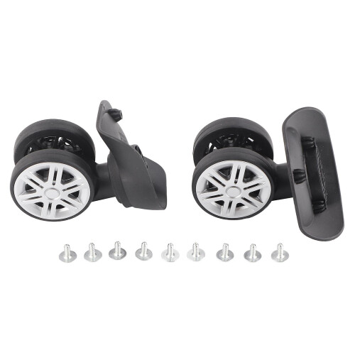 1Pair Outdoor Mute Double Row Large Wheel Draw?bar Box Code Case Suitcase Accessory 1