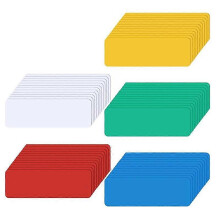60er-Packung trocken abwischbare Magnetetiketten, wiederverwendbare Namensschilder, wasserfest