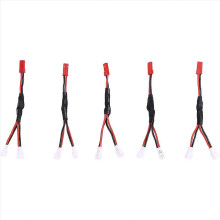5 Stück 2-polige JST-Stecker-Anschlusskabel für RC-Spielzeugbatterien und LED-Lampen (Stecker auf 2-poliger Stecker)