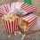 50 Pcs Popcorn Boxes Red And White Striped, Small Paper Candy Containers, Retro 5