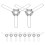 Lampshade Spring Adapter Clip Lampshade Stabilizing Decor Silver 10Pcs 1