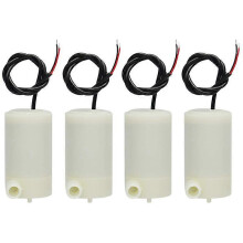 4-teiliges Set mit 3-5-V-Mikro-Tauchpumpen für Aquarien, Springbrunnen und mehr