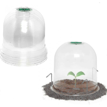 Kit de mini invernadero reutilizable para conservación de plantas con tierra - 6 piezas (26 cm x 21 cm) - JJ