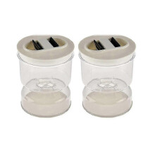Juego de 2 tanques para separaci??n de l??quidos y s??lidos, suministros de cocina para fermentaci??n, recipiente para separaci??n de jugos.