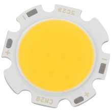 5W Chip-LED-Lampe, rund, COB, superhell, warmweiß, DC 15-17V