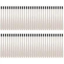 50Pcs Disposable Wheat Straw Toothbrush with Tube Portable Travel Toothbrush Oral CarePrimary Color