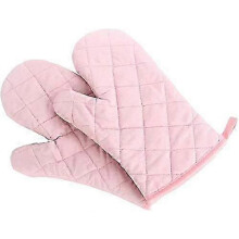 Hitzebeständige, dicke Ofenhandschuhe zum Backen-1 Paar (Rosa)