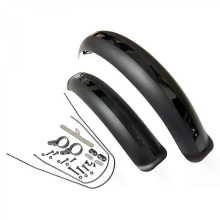 Guardabarros para bicicleta 26/20 x 40, guardabarros para neumáticos anchos, juego de guardabarros para BMX, bicicletas plegables, bicicleta