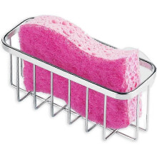 Stainless Steel Sponge Holder & Rack for Sponges & Metal Scrubbers - Polished