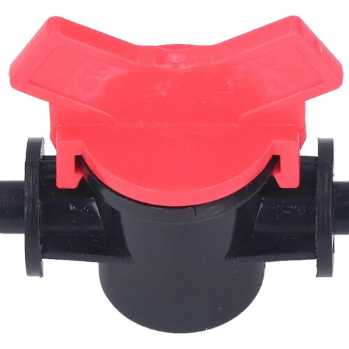 2PCS Flow Regulator ABS Plastic Liquid Control Stop Valve Water Pump Straight Through Valve 8mm Outer Diameter 2