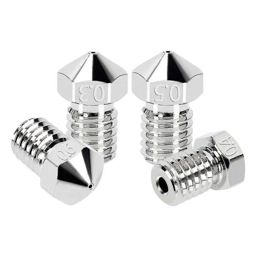 3d Printer Nozzle Head M6 Thread Compatible With V5 V6 Extruder 1.0mm 4 Sets 1