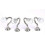 4 Pcs Crystal Curtain Holdbacks Hooks Drapery Tiebacks Tassel Holder 3