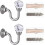 4 Pcs Crystal Curtain Holdbacks Hooks Drapery Tiebacks Tassel Holder 6
