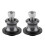 2 Stück 8 mm Motorrad-CNC-Hinterradständer-Schwingarm-Spulengleiter (Silber) 3