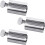 Pxcl Set Of 3 Stainless Steel Squeezer Toothpaste Holder, Rotating Toothpaste Dispenser, Rolling Tube Toothpaste Squeezer 2