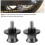 2 Stück 8 mm Motorrad-CNC-Hinterradständer-Schwingarm-Spulengleiter (Silber) 4