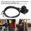 Universal 12V Motorcycle Headlight Switch Handlebar Mount OnOff Button 2-in-1 for ATV UTV 5