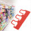 100Pcs Plastic Lock Disposable Seal Self locking Suitcase Shoes Bag Label Tag (Red) 3