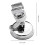 Powerful Suction Cup Shower Bracket Base Bathroom Shower Head Fixed Wall Bracket (silver) 5