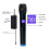 Multifunctional Dual Channel Wireless Microphone Cordless Handheld Mic LCD Display Professional Microphone Set 5