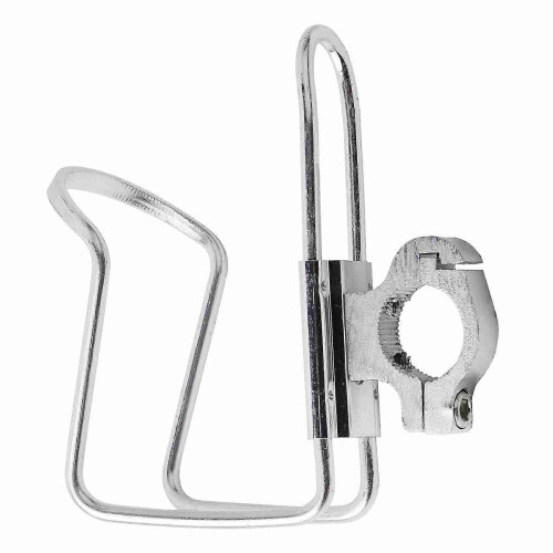 Motorrad-Getränkehalter, Lenkerhalterung, Flaschenadapter, Silber 1