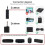 Multifunctional Dual Channel Wireless Microphone Cordless Handheld Mic LCD Display Professional Microphone Set 6
