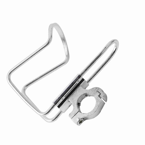 Motorrad-Getränkehalter, Lenkerhalterung, Flaschenadapter, Silber 2