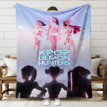 (150x130cm, SNT011) Stylish and trendy girl group pattern blanket, fantasy anime movie bedding, Kpop