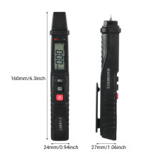 FY8861 Holzfeuchtemessgerät, digitales Holzfeuchtemessgerät, professionelles 2 Pin Holzfeuchtemessgerät, tragbares Stift Hygrometer für Holz