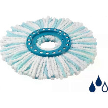 Leifheit CLEAN TWIST Disc Mop Ergo micro duo replacement head microfiber 2-fiber