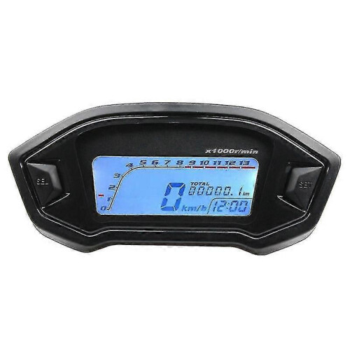 Universal Motorcycle Lcd Digital Speedometer Gps Tachometer Odometer Speedometer1pcs-black 1