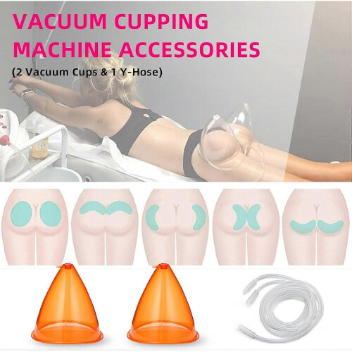 (150ml)Extra-Large Buttock Vacuum Suction Therapy Cups,2 Pcs Vacuum Cups with 2