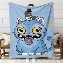 (150x200cm, SNT005) Stylish and trendy girl group pattern blanket, fantasy anime movie bedding, Kpop