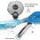 Led Light Lcd Display Third Gear Water Flow Self Illumination Temperature Control Shower Head 5