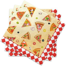 40Pcs Pizza Dessert Napkins 40Pcs Pizza Birthday Napkins I Love Pizza Pizza Time