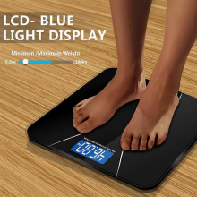 Ktaxon Bathroom Weight Scale, Highly Accurate Digital Bathroom Body Scale, Measures Weight up to 180kg/396 lbs., Black